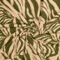 Preview: Viskose Zebra - beige oliv Preview: Viskose Zebra - beige oliv