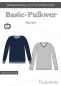 Preview: Basic-Pullover Herren von Fadenkäfer - Papierschnittmuster