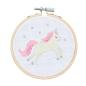 Preview: Rico Design Stickpackung Mini Kit Einhorn Bild Ø 10cm Preview: Rico Design Stickpackung Mini Kit Einhorn Bild Ø 10cm