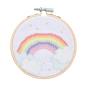 Preview: Rico Design Stickpackung Mini Kit Regenbogen Bild Ø10 cm Preview: Rico Design Stickpackung Mini Kit Regenbogen Bild Ø10 cm