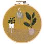 Preview: Rico Design Stickpackung Slow Evenings Urban Jungle Bild Ø 15,5cm Preview: Rico Design Stickpackung Slow Evenings Urban Jungle Bild Ø 15,5cm