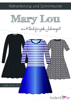 Kleid Mary-Lou Damen von Fadenkäfer - Papierschnittmuster