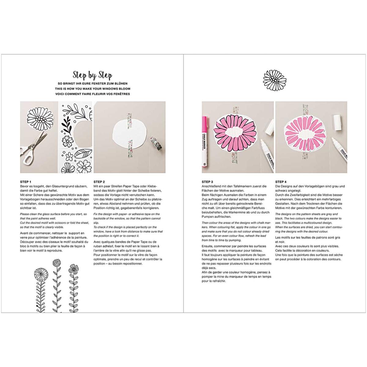 Rico Design Vorlagenmappe Flowers and Plants Fenster- und Glasmalerei mit Kreidestiften Rico Design Vorlagenmappe Flowers and Plants Fenster- und Glasmalerei mit Kreidestiften