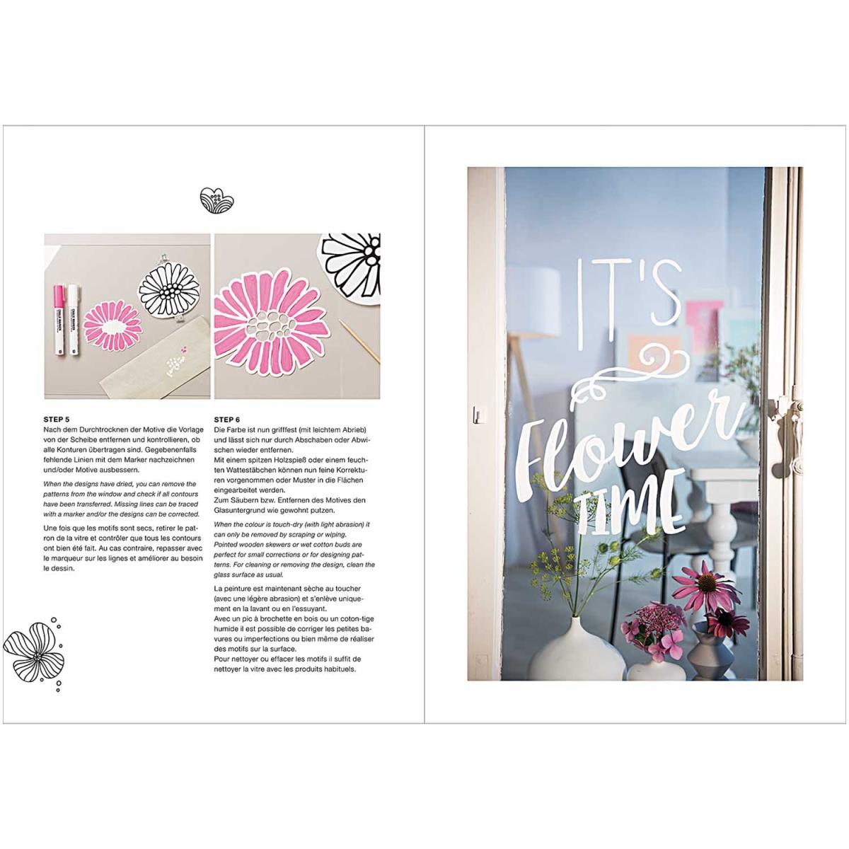 Rico Design Vorlagenmappe Flowers and Plants Fenster- und Glasmalerei mit Kreidestiften Rico Design Vorlagenmappe Flowers and Plants Fenster- und Glasmalerei mit Kreidestiften