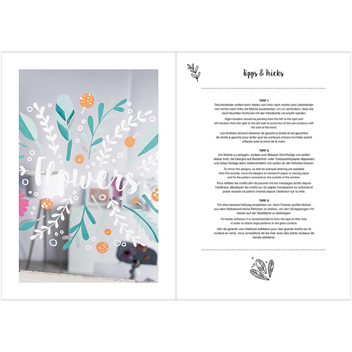 Rico Design Vorlagenmappe Flowers and Plants Fenster- und Glasmalerei mit Kreidestiften Rico Design Vorlagenmappe Flowers and Plants Fenster- und Glasmalerei mit Kreidestiften