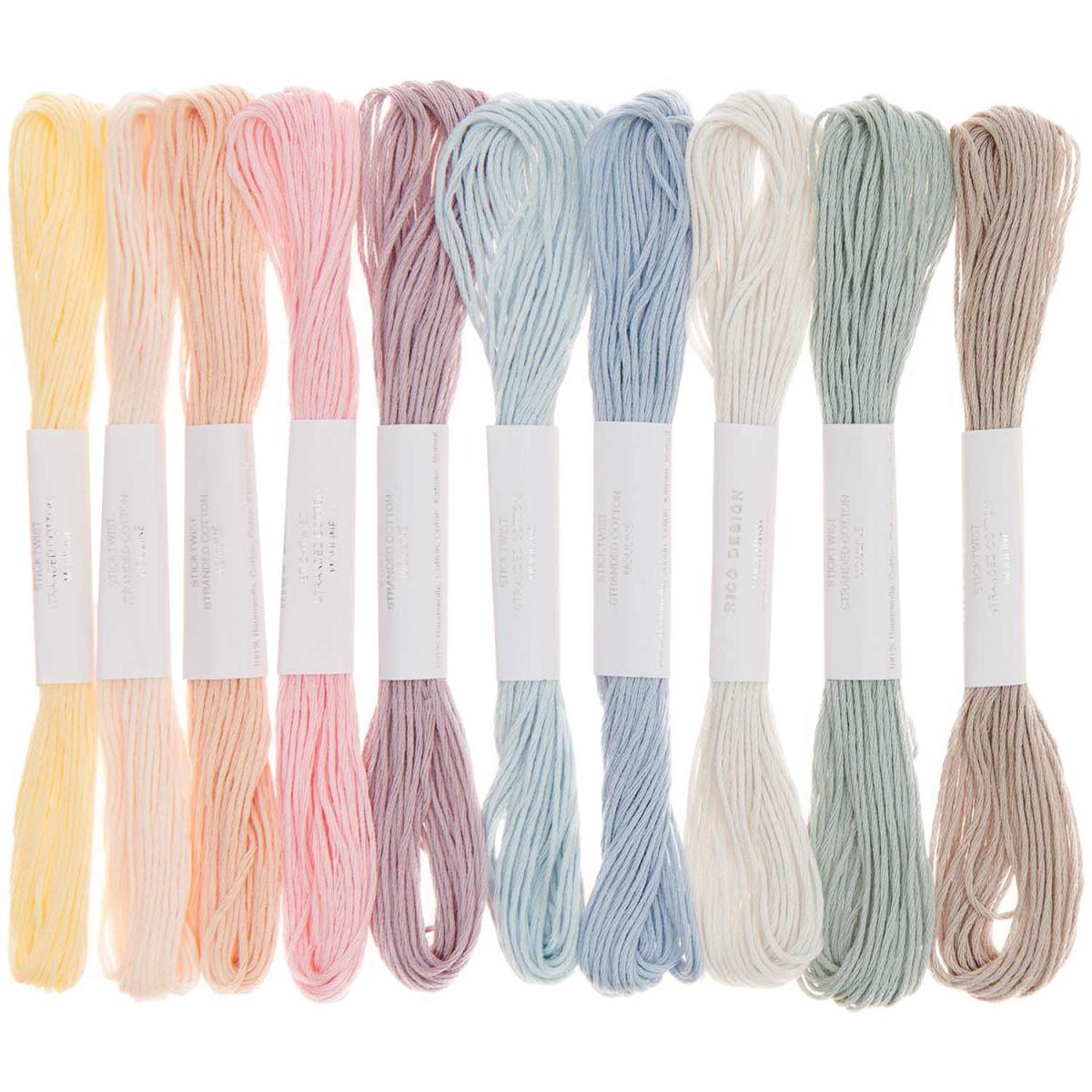 Rico Design Stickgarn Set Pastel 10teilig Rico Design Stickgarn Set Pastel 10teilig
