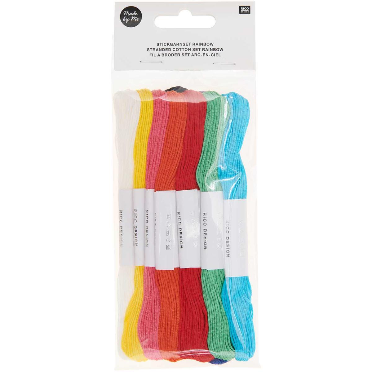 Rico Design Stickgarn Set Rainbow 10teilig Rico Design Stickgarn Set Rainbow 10teilig