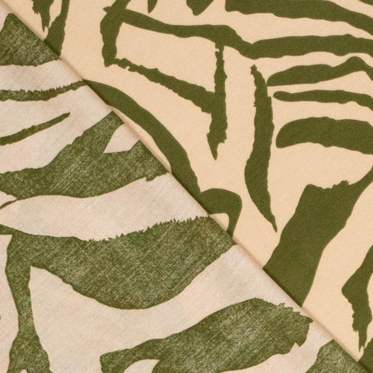 Viskose Zebra - beige oliv Viskose Zebra - beige oliv
