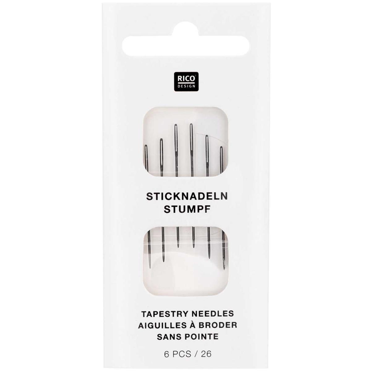 Rico Design Sticknadeln stumpf 6 Stück 26