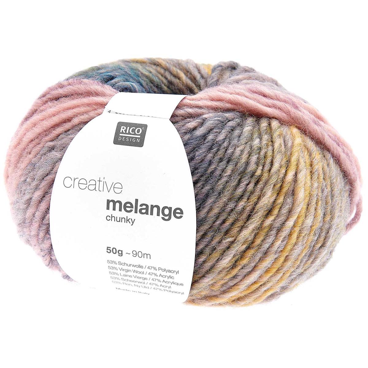 Rico Design Creative Melange chunky 50g 85m flieder-grün Rico Design Creative Melange chunky 50g 85m flieder-grün