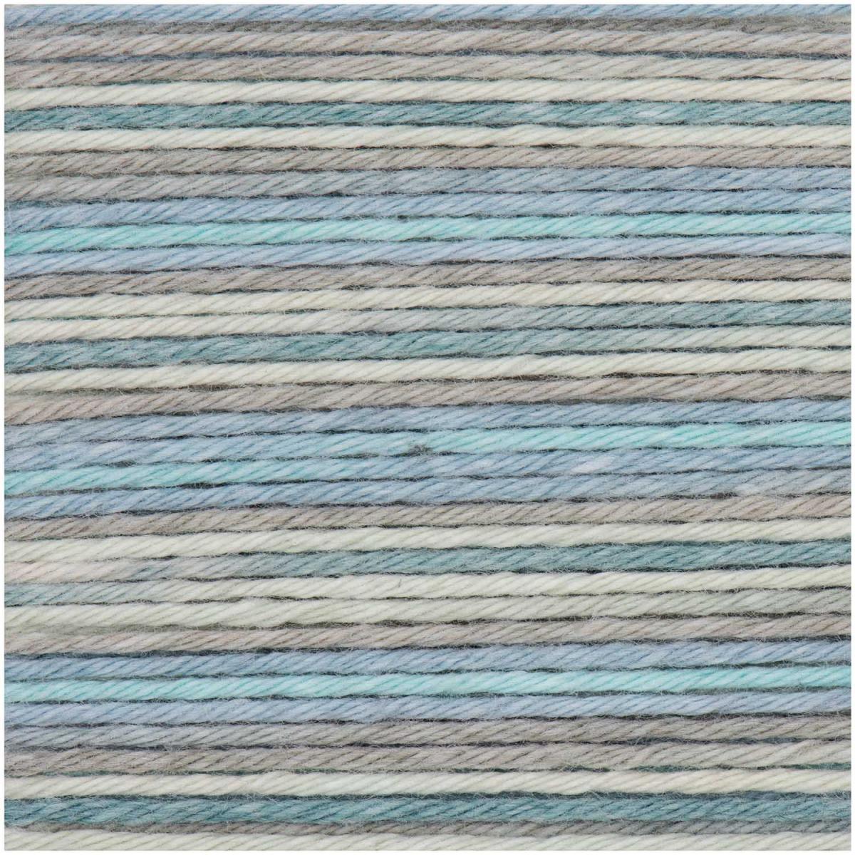 Rico Design Baby Cotton Soft Print dk 50g 125m grau/türkis Rico Design Baby Cotton Soft Print dk 50g 125m grau/türkis