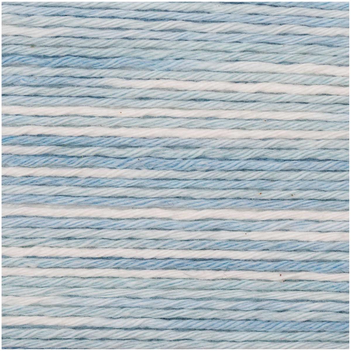 Rico Design Baby Cotton Soft Print dk 50g 125m blau/weiß