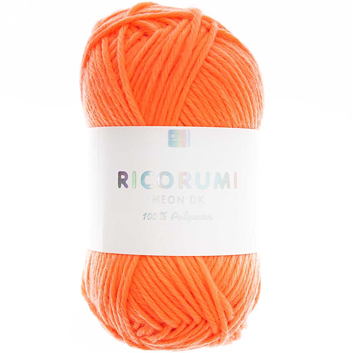 Ricorumi DK Häkelgarn Farbe 001 neon orange Ricorumi DK Häkelgarn Farbe 001 neon orange