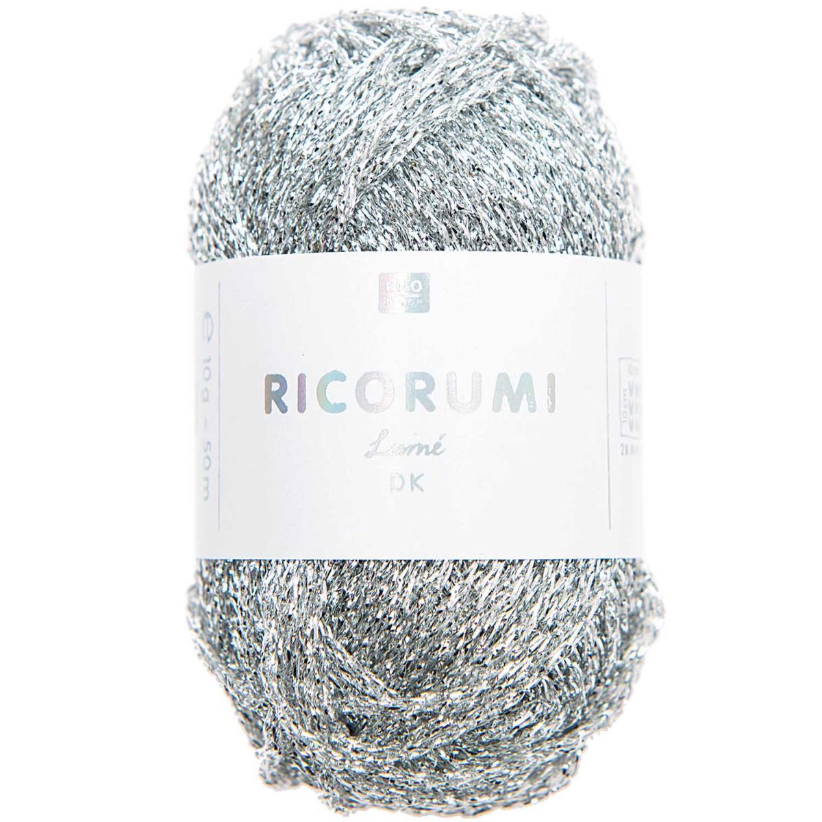 Ricorumi DK Häkelgarn Farbe 001 lame silber Ricorumi DK Häkelgarn Farbe 001 lame silber
