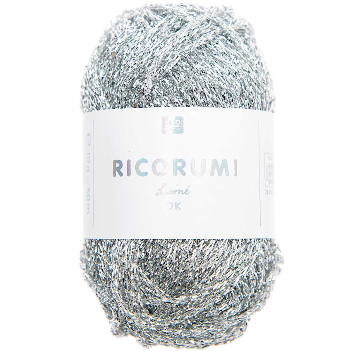 Ricorumi DK Häkelgarn Farbe 001 lame silber