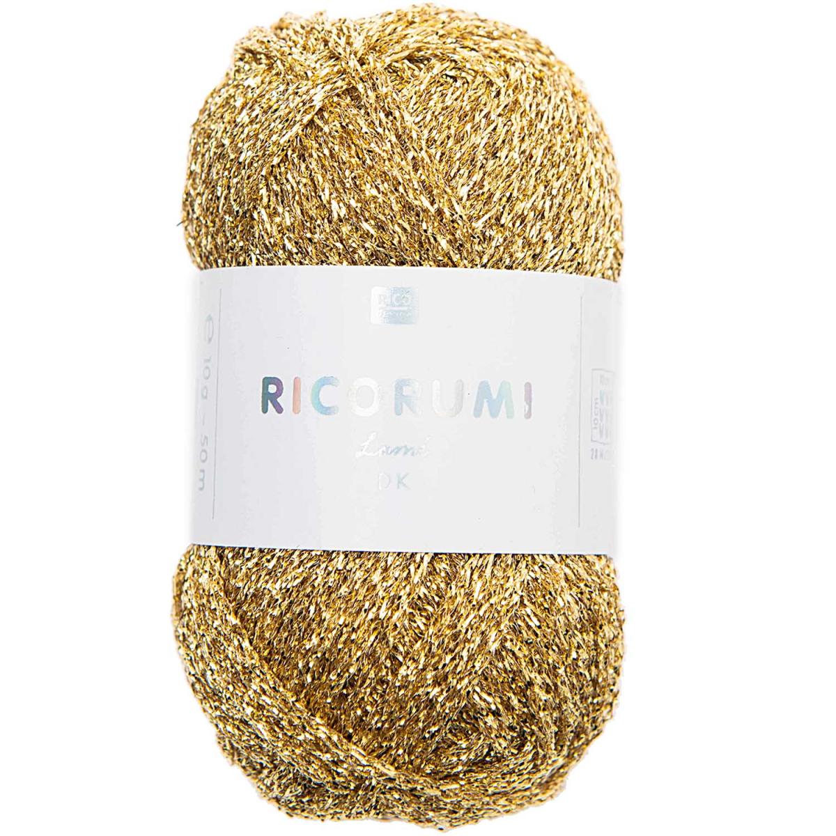 Ricorumi DK Häkelgarn Farbe 002 lame gold