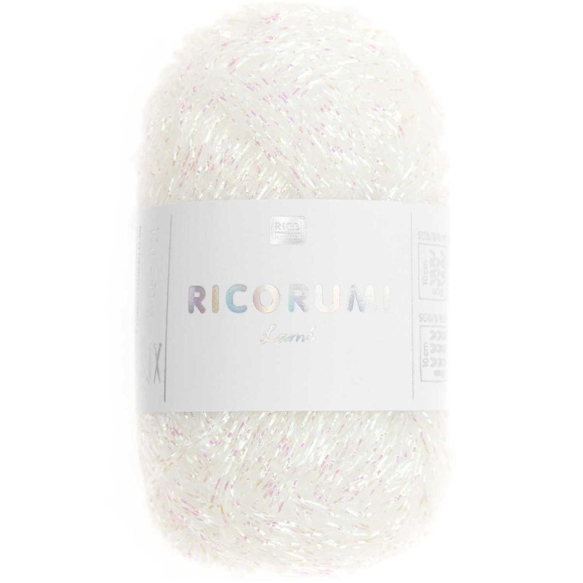 Rico Design Creative Ricorumi Lamé dk 10g - 003 weiß irisierend