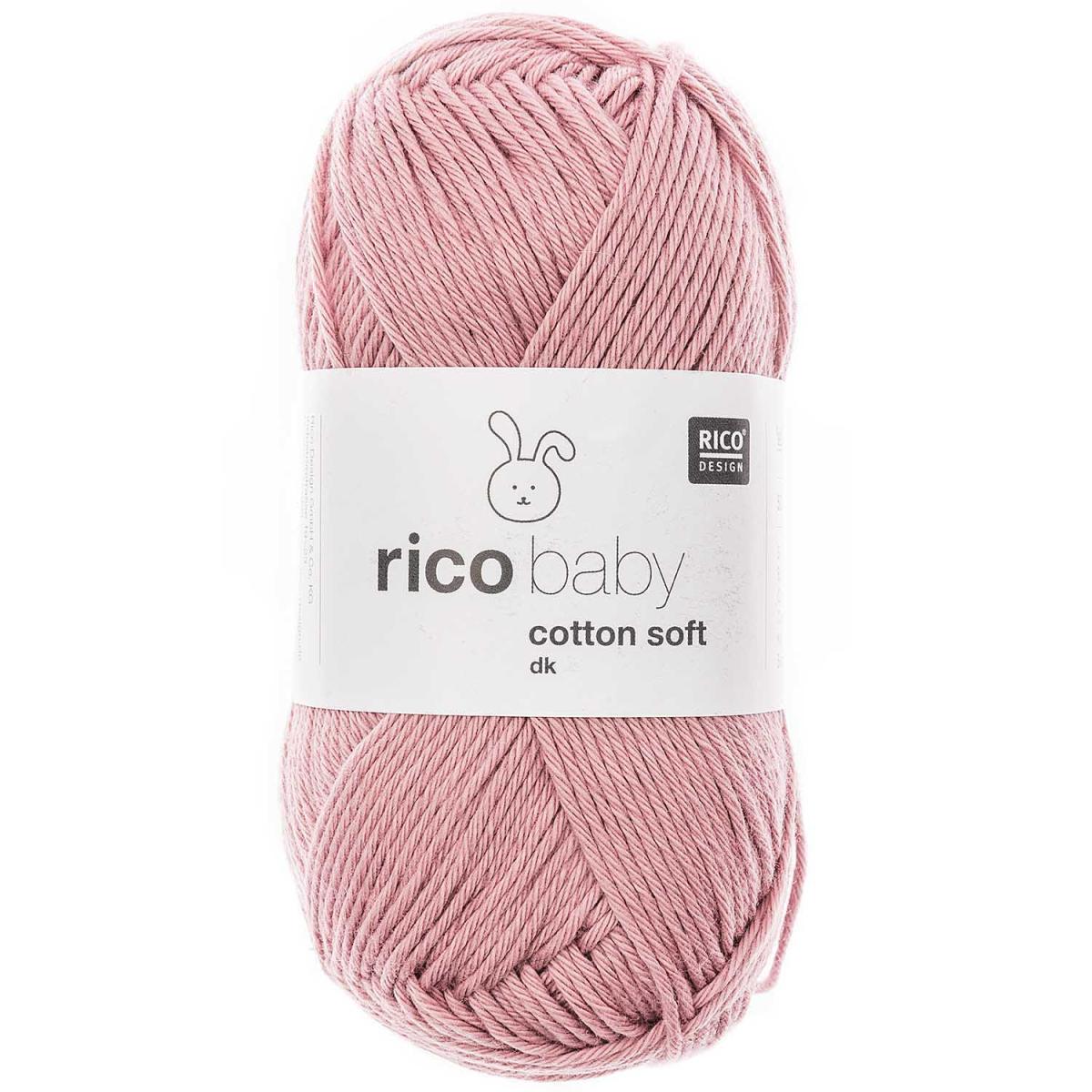 Rico Design Baby Cotton Soft dk 50g 125m altrosa Rico Design Baby Cotton Soft dk 50g 125m altrosa