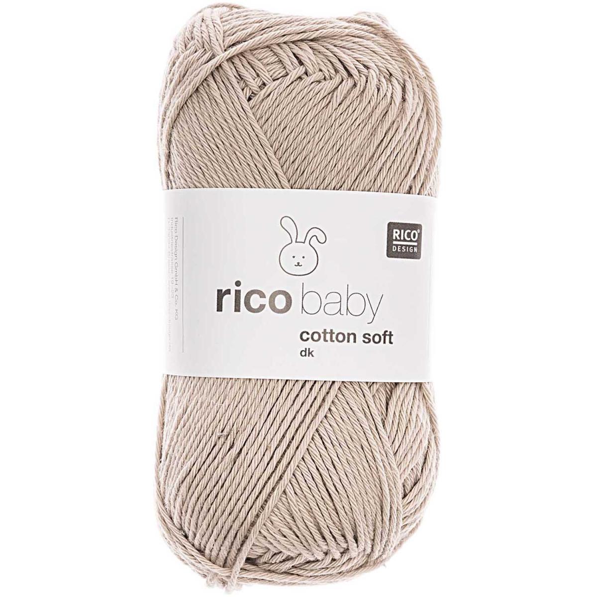 Rico Design Baby Cotton Soft dk 50g 125m kokos Rico Design Baby Cotton Soft dk 50g 125m kokos