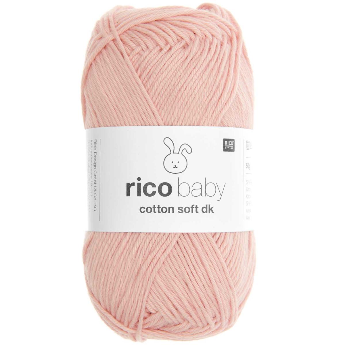 Rico Design Baby Cotton Soft dk 50g 125m rosa Rico Design Baby Cotton Soft dk 50g 125m rosa