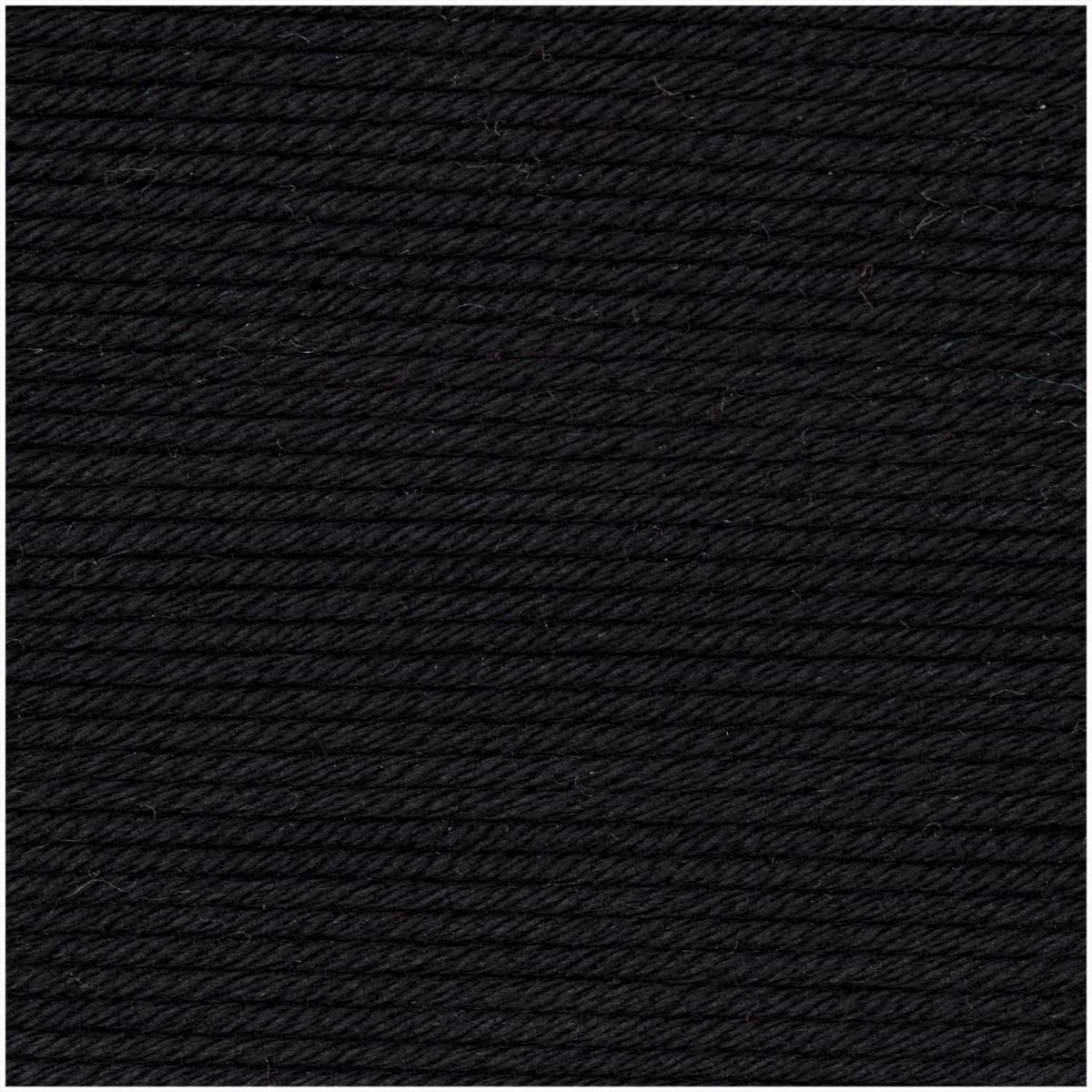 Rico Design Essentials Cotton DK 50g 120m schwarz Rico Design Essentials Cotton DK 50g 120m schwarz