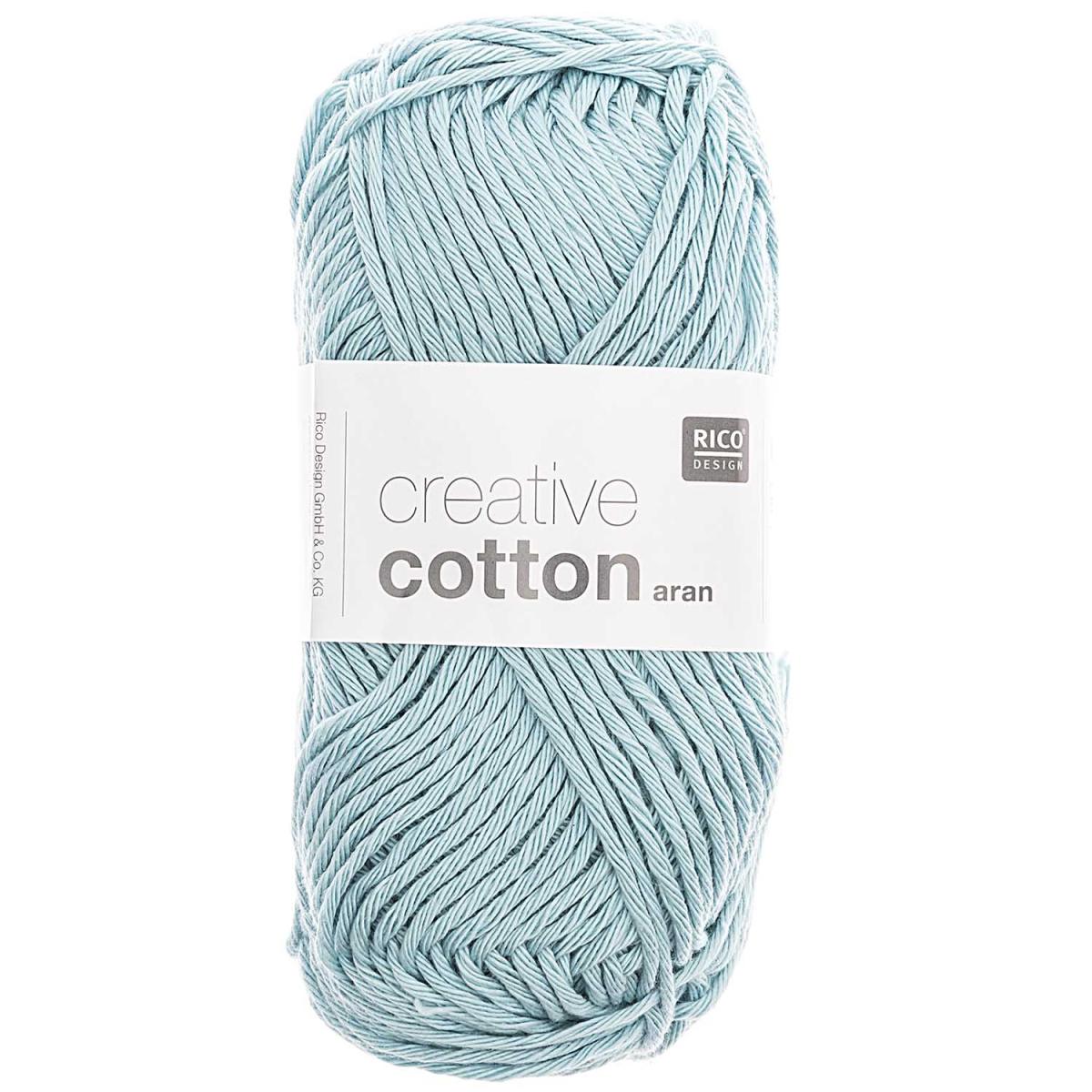 Rico Design Creative Cotton aran 50g 85m hellblau