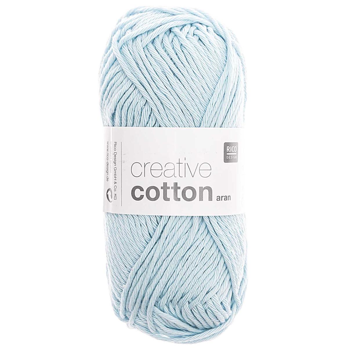Rico Design Creative Cotton aran 50g 85m eisblau Rico Design Creative Cotton aran 50g 85m eisblau