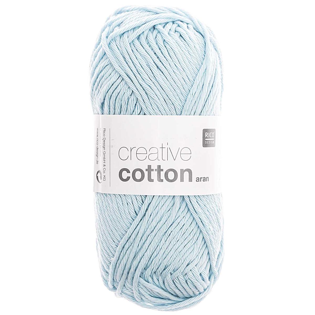 Rico Design Creative Cotton aran 50g 85m eisblau