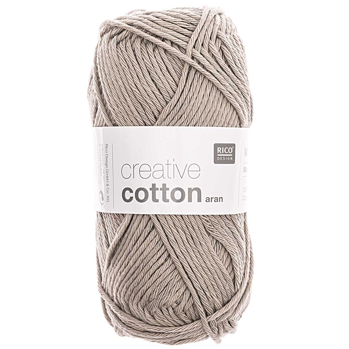 Rico Design Creative Cotton aran 50g 85m perlgrau