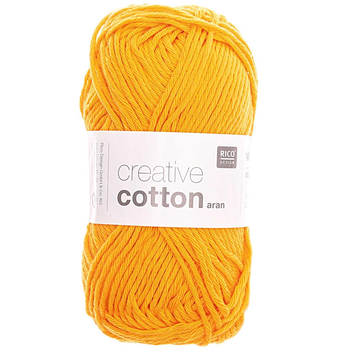 Rico Design Creative Cotton aran 50g 85m mandarine Rico Design Creative Cotton aran 50g 85m mandarine