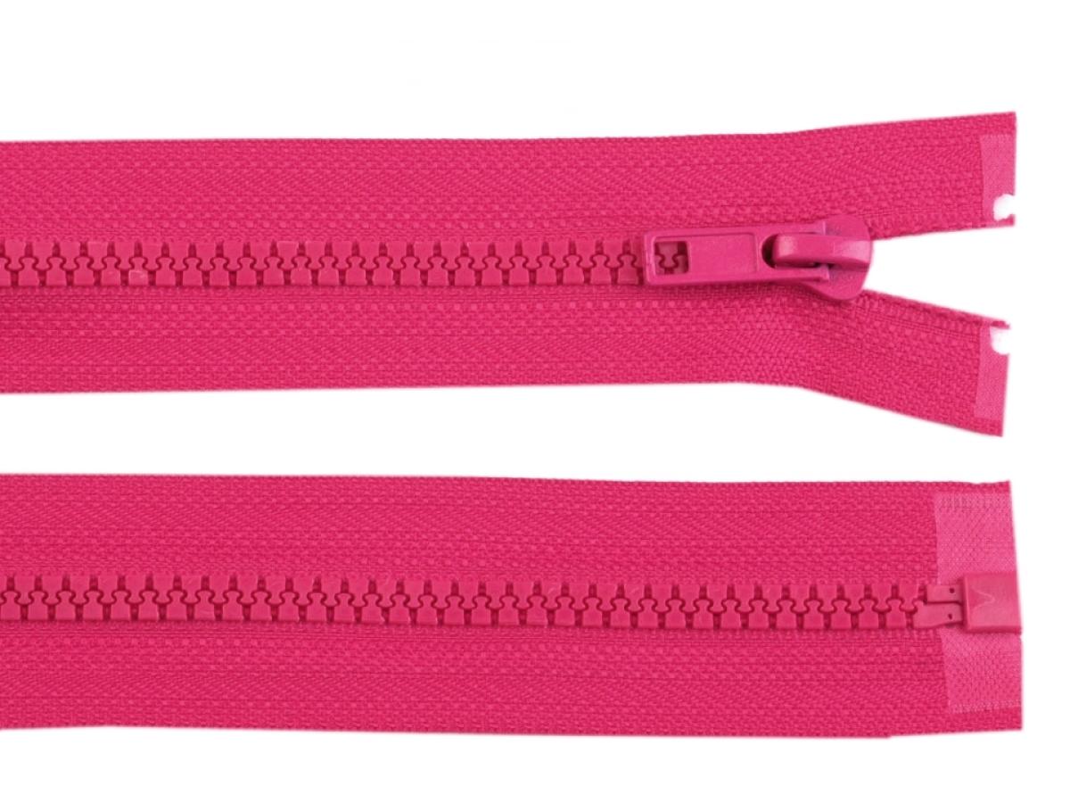 Teilbarer Reißverschluss 75cm - pink