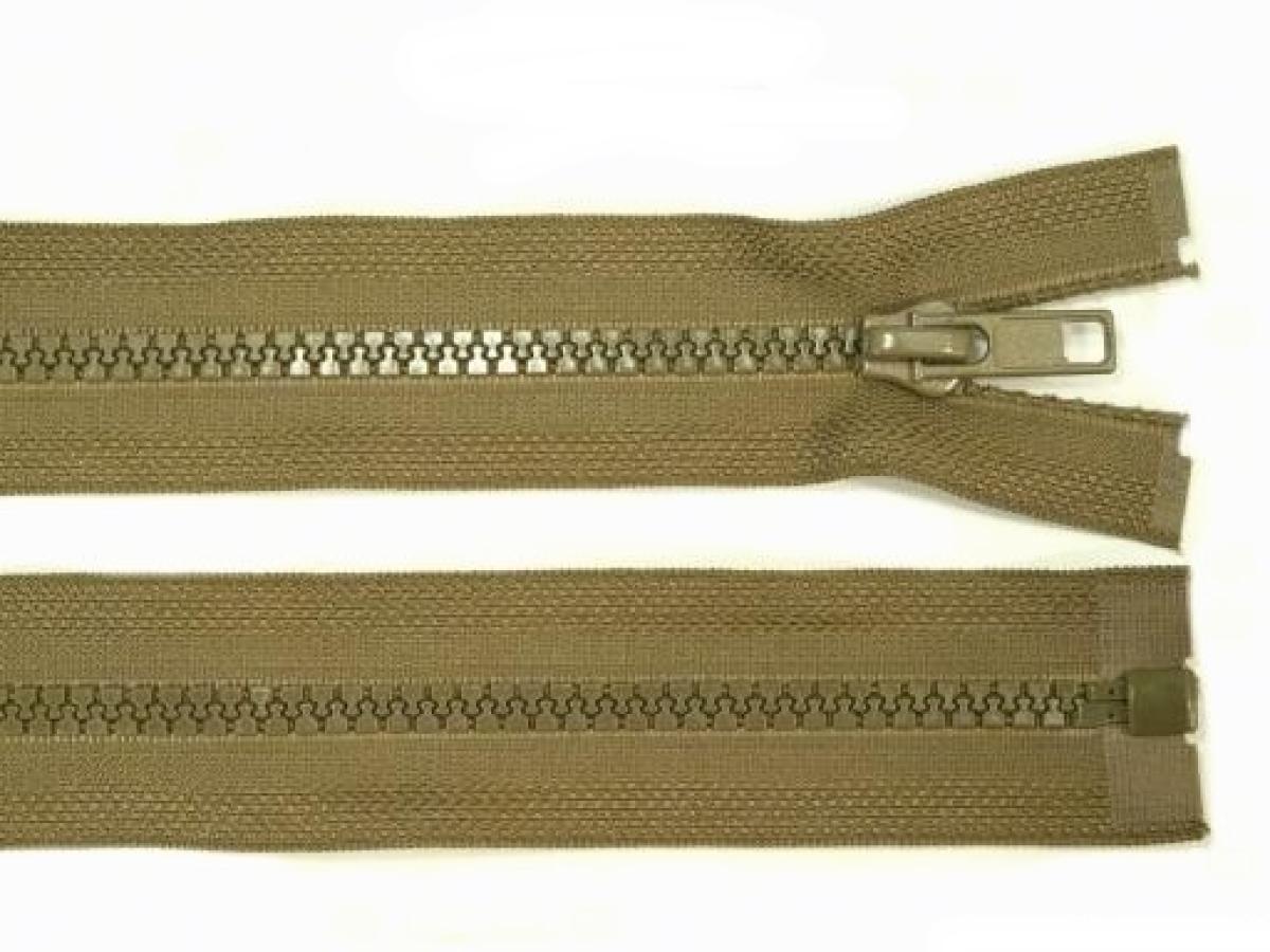 Teilbarer Reißverschluss 60cm - oliv Teilbarer Reißverschluss 60cm - oliv