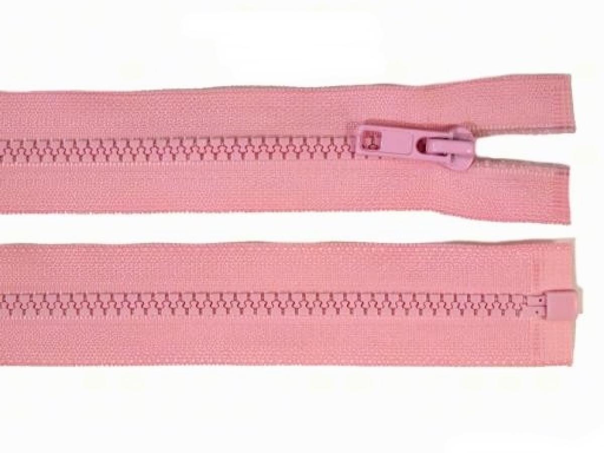 Teilbarer Reißverschluss 80cm - rosa