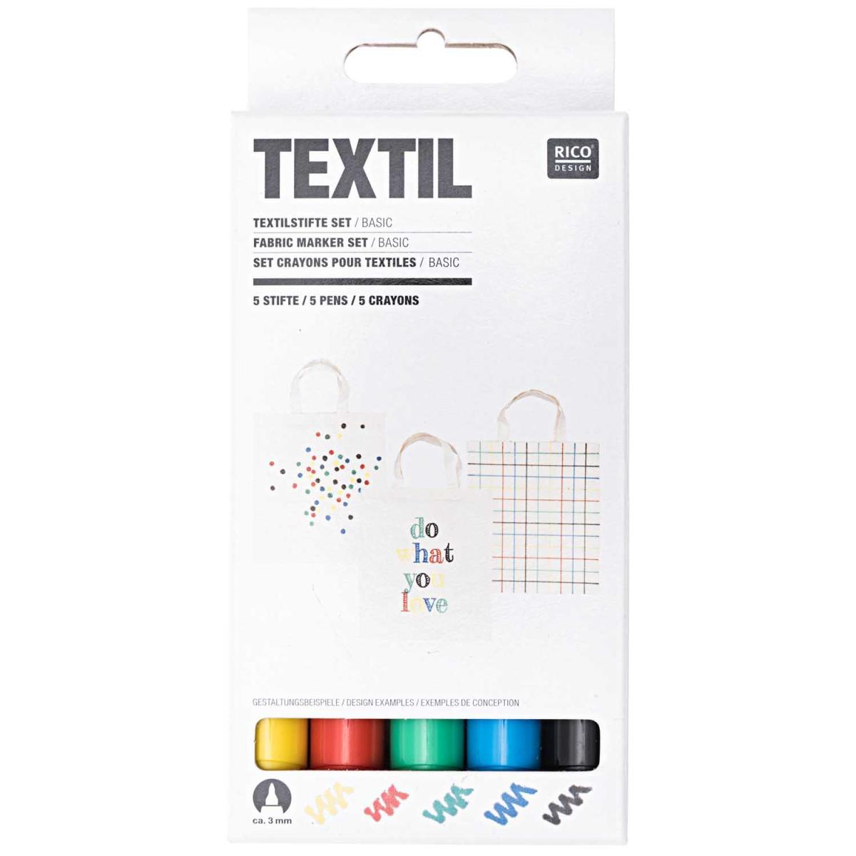 Textilstifte - Basic - Rico Design Textilstifte - Basic - Rico Design