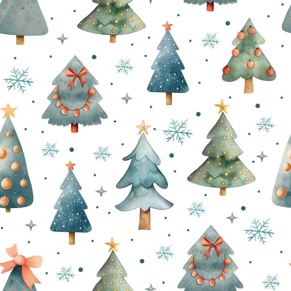 Christmas Trees white - Bio Jersey / Bio French Terry - Vorbestellung!!! Christmas Trees white - Bio Jersey / Bio French Terry - Vorbestellung!!!