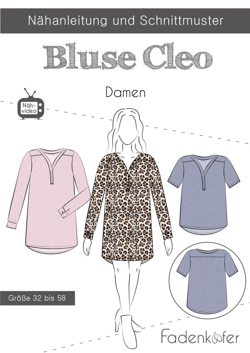 Bluse Cleo von Fadenkäfer - Papierschnittmuster