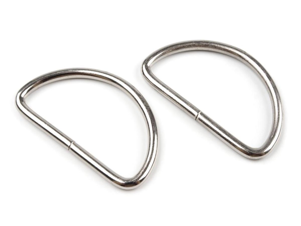 D-Ringe 38mm - silber  4er Set - Kopie