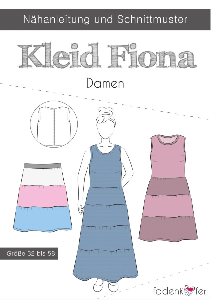 Kleid Fiona Damen von Fadenkäfer - Papierschnittmuster