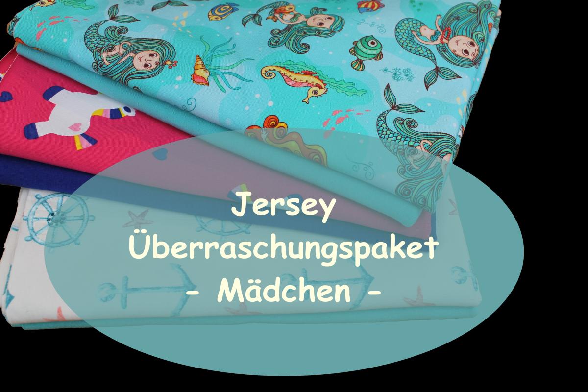 Überraschungspaket Jersey - Mädchen Stoffhöhe = 50cm Überraschungspaket Jersey - Mädchen Stoffhöhe = 50cm