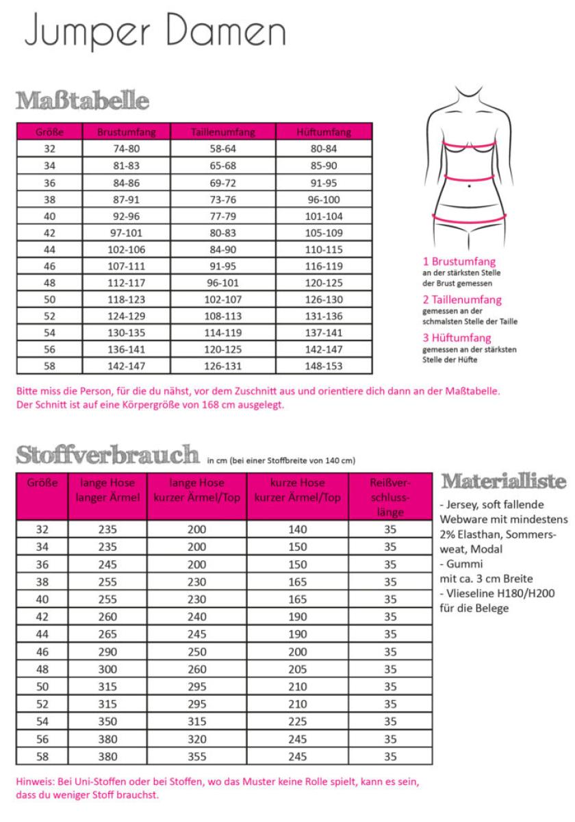 Jumper Damen von Fadenkäfer - Papierschnittmuster Jumper Damen von Fadenkäfer - Papierschnittmuster