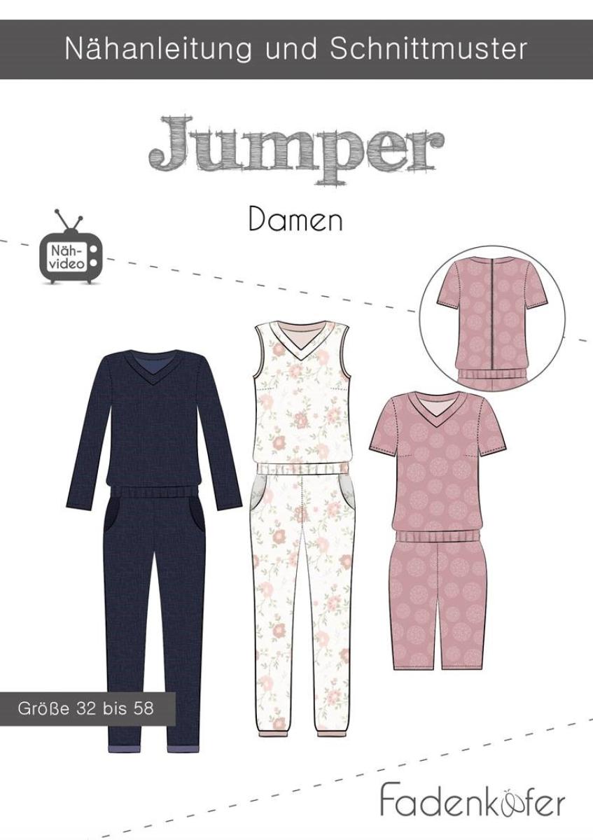 Jumper Damen von Fadenkäfer - Papierschnittmuster Jumper Damen von Fadenkäfer - Papierschnittmuster