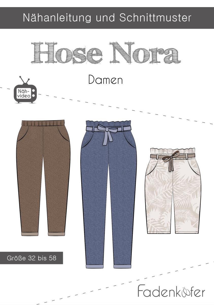 Paperbag Hose Nora von Fadenkäfer - Papierschnittmuster Paperbag Hose Nora von Fadenkäfer - Papierschnittmuster