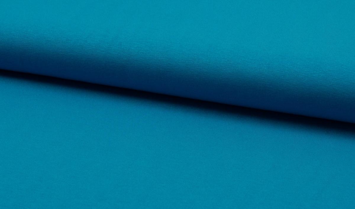 Viskosejersey uni - aqua Viskosejersey uni - aqua