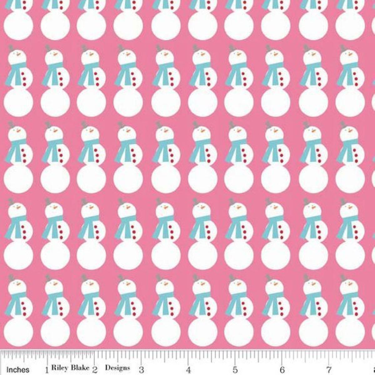 Patchworkstoff - Snowman rose - Riley Blake