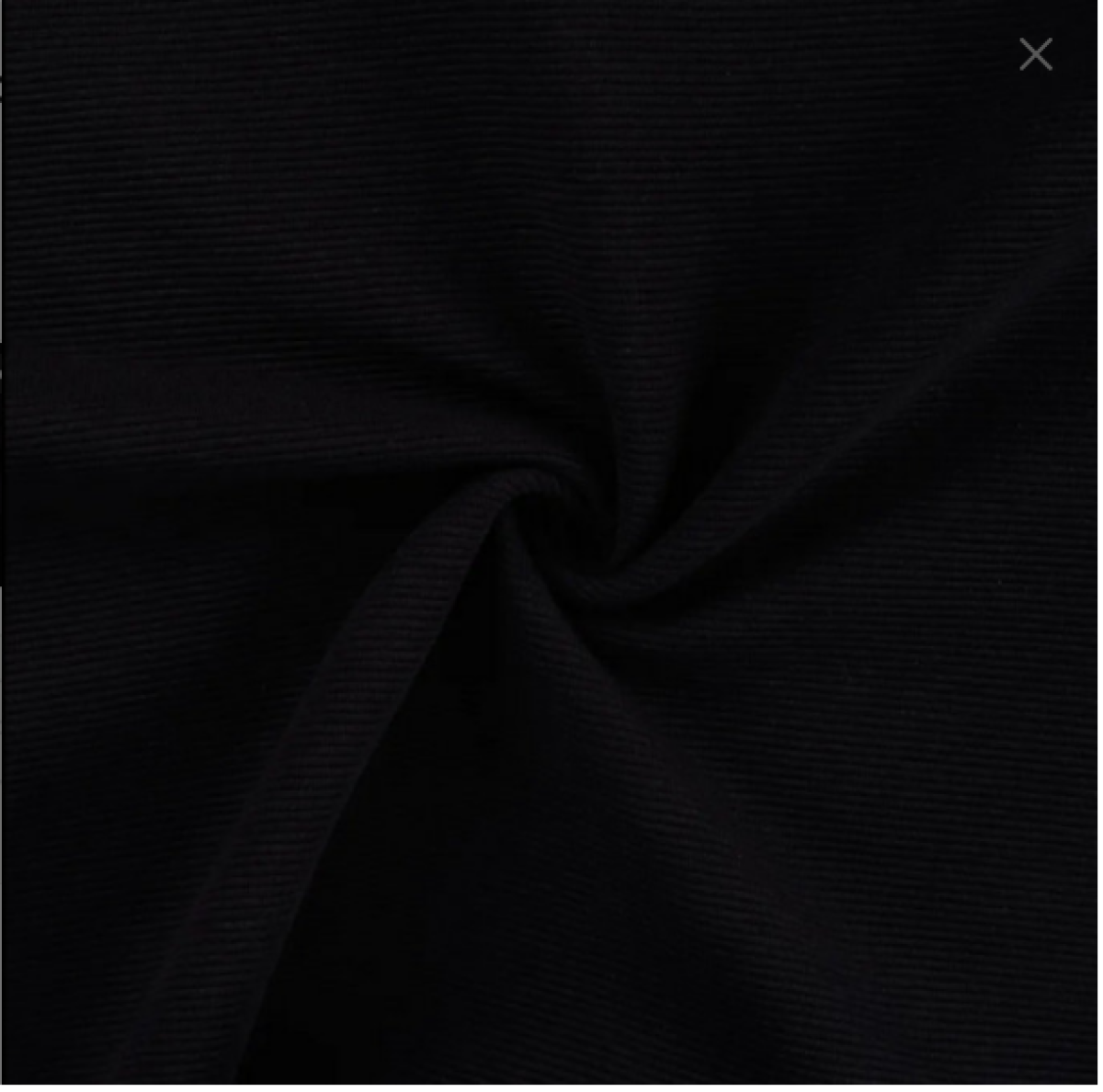 Ottoman Rippjersey - schwarz Ottoman Rippjersey - schwarz