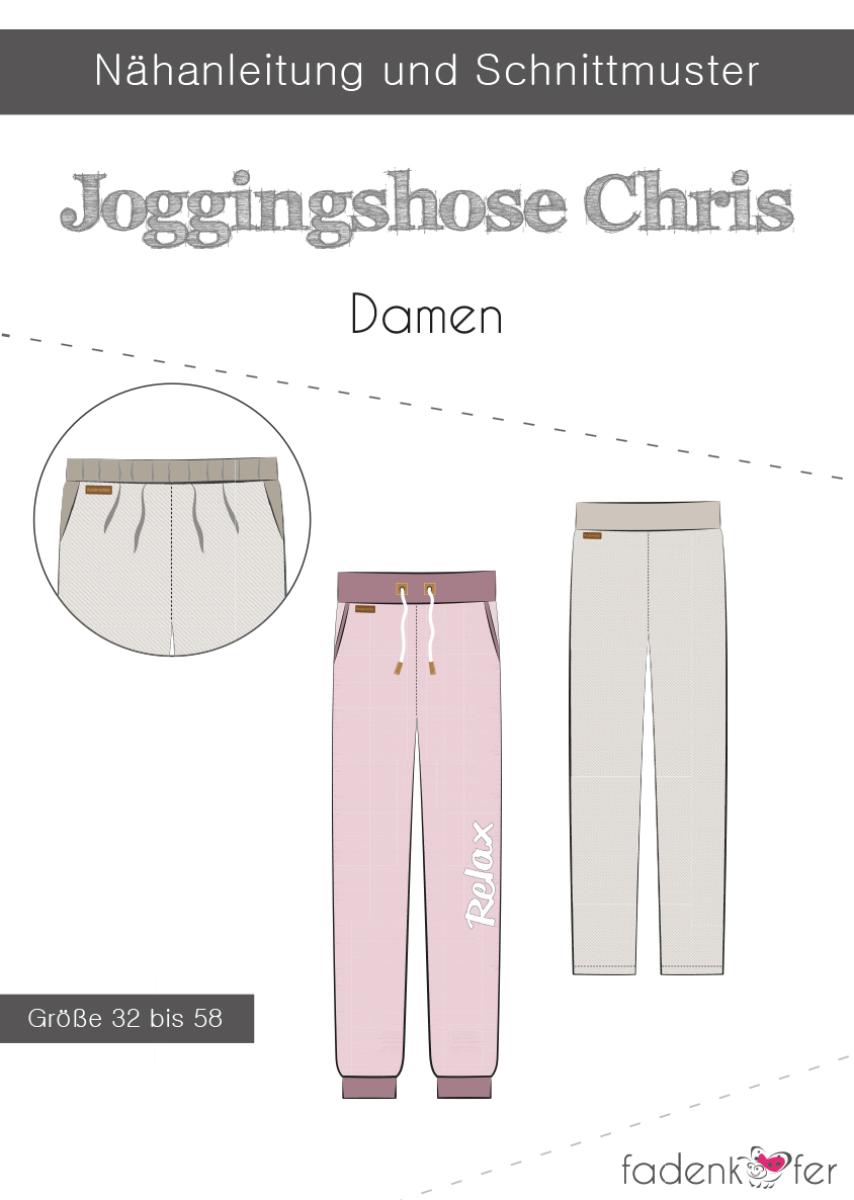 Jogginghose Chris - Damen - von Fadenkäfer - Papierschnittmuster