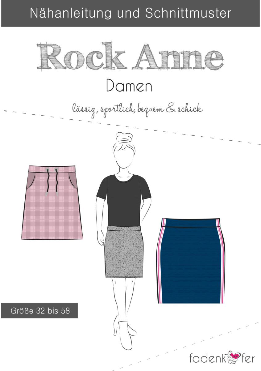 Rock Anne Damen von Fadenkäfer - Papierschnittmuster