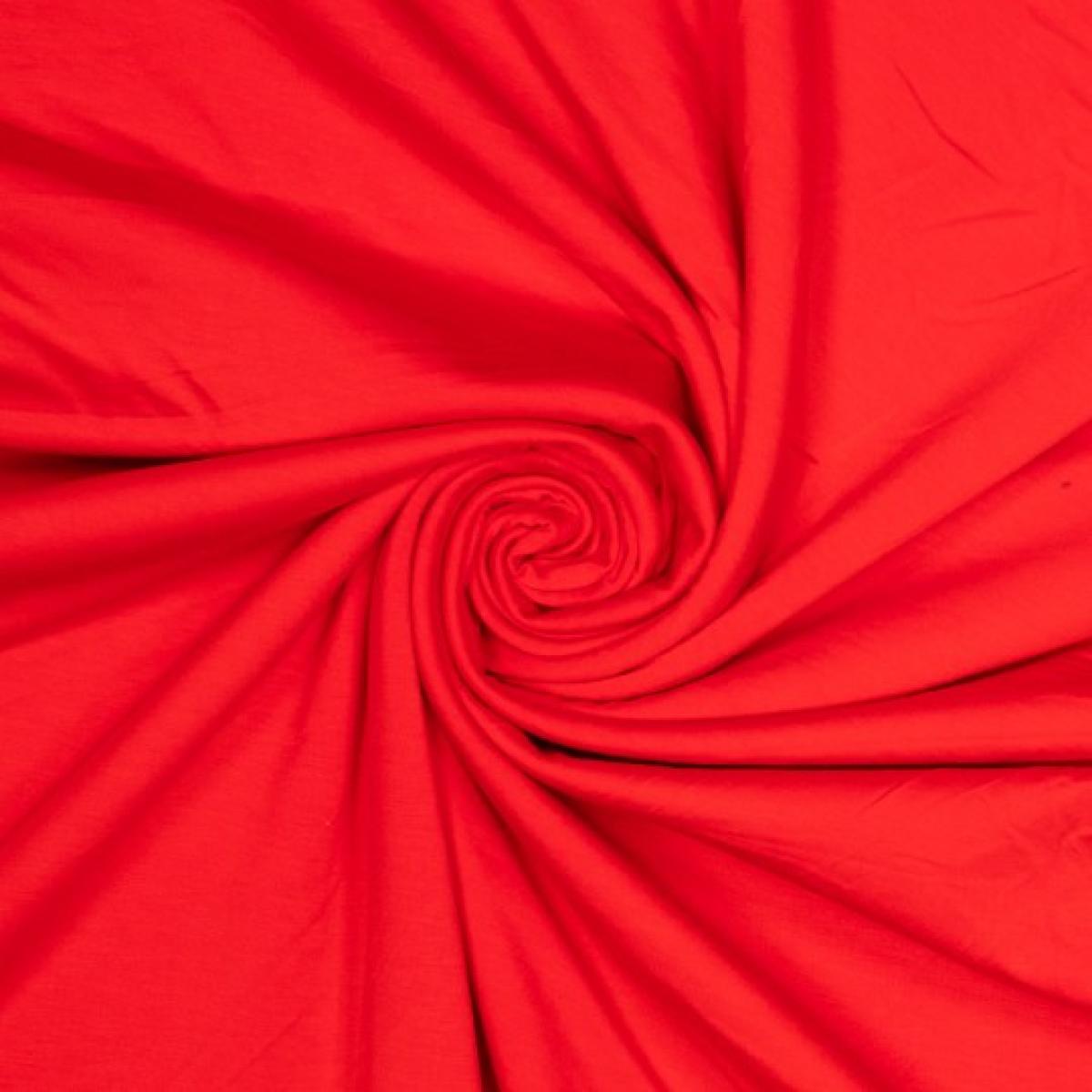 Bambusjersey rot - Viskosejersey Bambusjersey rot - Viskosejersey