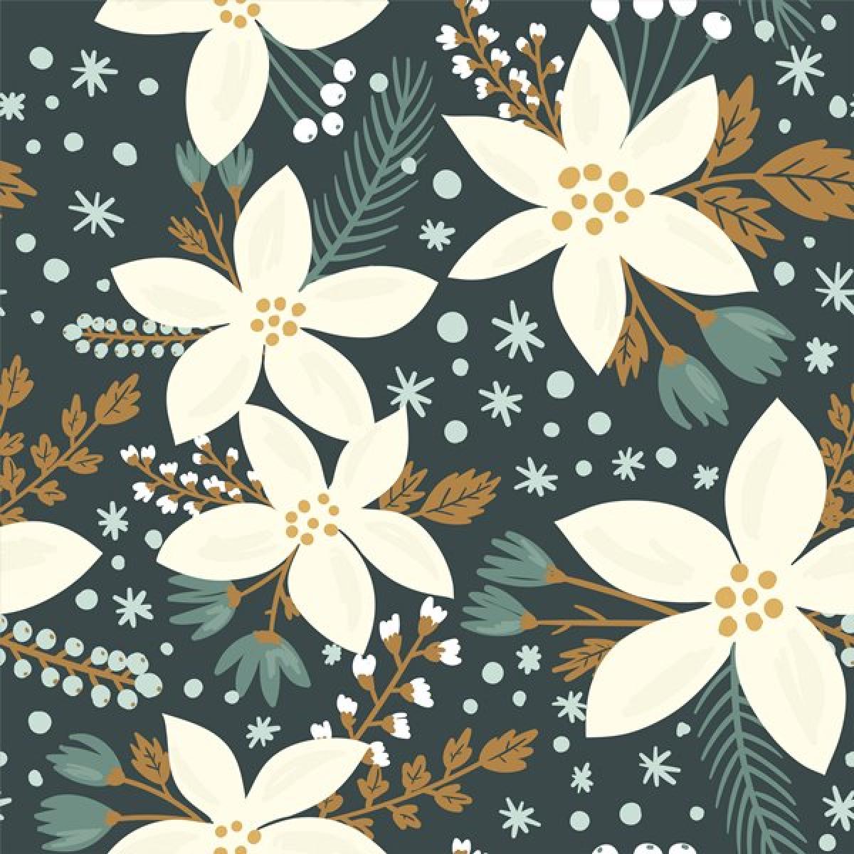 French Terry "Winterblossom" Bio-Jersey / Bio-French Terry French Terry "Winterblossom" Bio-Jersey / Bio-French Terry