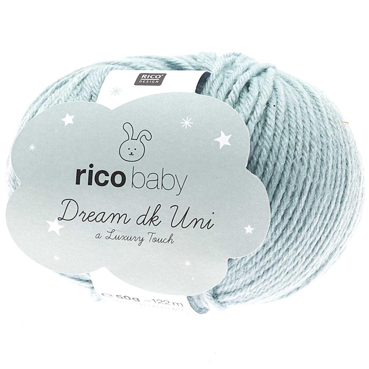 Rico Design Baby Dream dk uni - A Luxury Touch 50g 115m mint